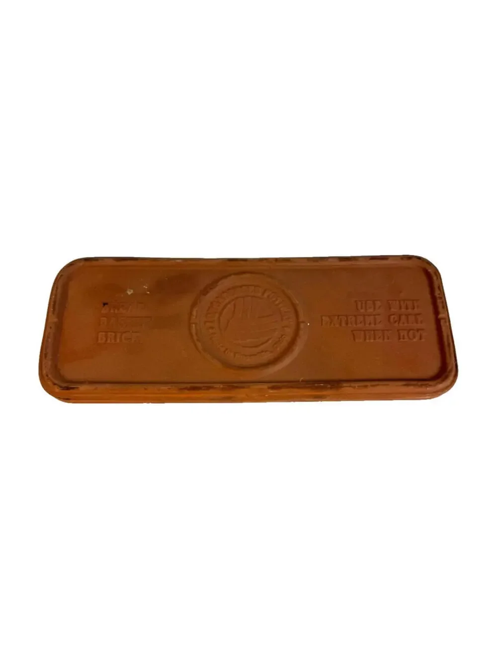 Longaberger Bread Basket Clay Brick Warming Stone 10.75